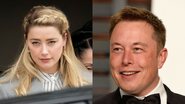 Amber Heard (Foto: Drew Angerer/Getty Images) e Elon Musk (Foto:  Pascal Le Segretain/Getty Images)