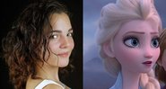 Andrea Arruti dublou Elsa em Frozen (Foto 1: Reprodução/ Foto 2: Reprodução)