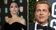 Angelina Jolie (foto: Invision/AP) e Brad Pitt no Globo de Ouro 2020 (Foto: Jordan Strauss / Invision / AP)