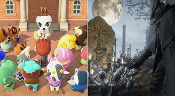 Imagens de Animal Crossing New Horizons e Bloodborne (Fotos: Reprodução)