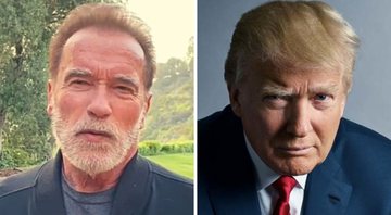 None - Arnold Schwarzenegger (Foto: Reprodução) e Donald Trump, presidente dos EUA (Foto: Mark Seliger)