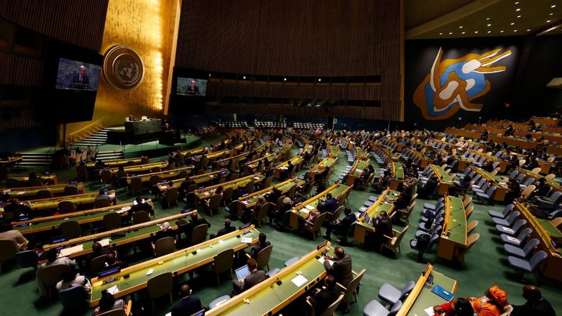 Assembleia-Geral da ONU em 2021 (Foto: John Angelillo-Pool/Getty Images)