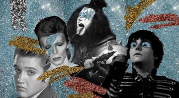 None - Elvis Presley, David Bowie, Gene Simmons, Gerard Way (Arte: Julia Harumi Morita)