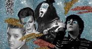 Elvis Presley, David Bowie, Gene Simmons, Gerard Way (Arte: Julia Harumi Morita)