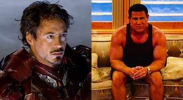 None - Robert  Downey Jr. em Homem de Ferro, e Keith Middlebrook (Foto: Reprodução Marvel/Instagram)