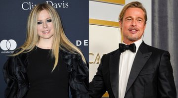 None - Avril Lavigne (Foto: Jon Kopaloff/Getty Images) e Brad Pitt (Foto: Chris Pizzello-Pool/Getty Images)