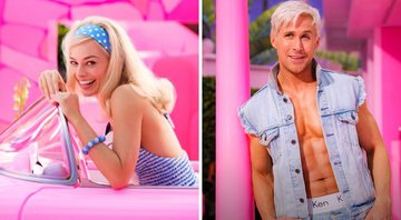 None - Margot Robbie como Barbie (Foto: Reprodução / Twitter) e Ryan Gosling como Ken (Foto: Divulgação/Warner Bros.)