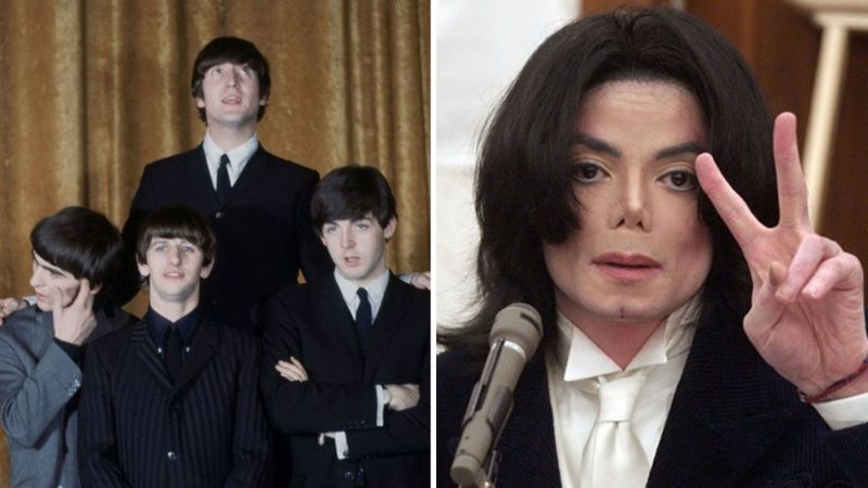Os Beatles (Foto: Apple Corps Ltd 2009) e Michael Jackson (Foto: Getty Images)