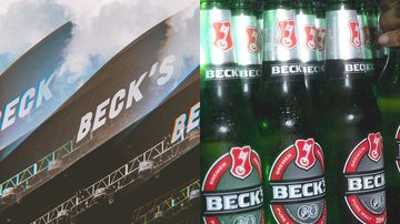 Palco Beck’s do Primavera Sound (Foto: @primaverasound.saopaulo / @pridiabr) e cerveja Beck’s (Foto: Reprodução/Instagram)