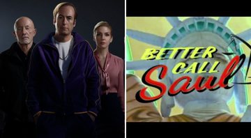Personagens de Better Call Saul (Foto: Divulgação) e abertura da série (Foto: Reprodução/AMC)