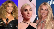 Beyoncé (Foto: Kevin Winter/Getty Images), Lady Gaga (Foto: Stuart C. Wilson/Getty Images) e Britney Spears (Foto: Alberto E. Rodriguez/Getty Images)