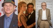 Bill Murray em 2018 (Foto: Evan Agostini/Invision/AP), Tom Cruise e Nicole Kidman em De Olhos Bem Fechados (Foto: Reprodução/Warner Bros.) e Woody Allen (Foto:Barry Brecheisen/AP)