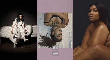 None - Billie Eilish, Ariana Grande e Lizzo (Reprodução)