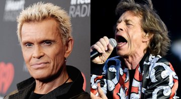 None - Billy Idol (Foto: Mike Windle / Getty Images for iHeartMedia)/ Mick Jagger, dos Rolling Stones (Foto: Vit Simanek / AP Images)