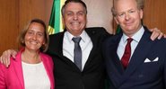Jair Bolsonaro, Beatrix von Storch e o marido Sven von Storch (Foto: Reprodução/Instagram)