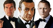 Roger Moore, Sean Connery e Daniel Craig como James Bond (Foto: Montagem)