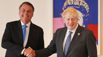 Encontro de Jair Bolsonaro e Boris Johnson (Foto:  Michael M. Santiago-Pool/Getty Images)