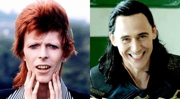 None - David Bowie e Tom Hiddleston (Foto 1: AP Images | Foto 2: Reprodução)