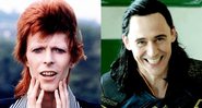 David Bowie e Tom Hiddleston (Foto 1: AP Images | Foto 2: Reprodução)