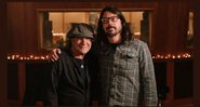 Brian Johnson, o vocalista do AC/DC, e Dave Grohl, líder do Foo Fighters (Foto: Divulgação)