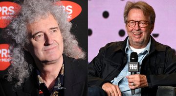 None - Brian May (Foto: Ben Pruchnie / Getty Images)/ Eric Clapton (Foto: Kevin Winter/Getty Images)