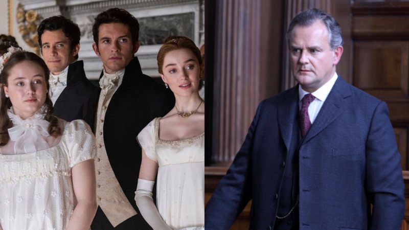 Bridgerton (Foto: Liam Daniel / Netflix) e Downton Abbey (Foto: IMDb /  Carnival Film & Television Limited)
