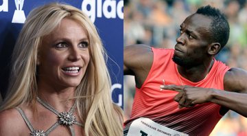 Britney Spears e Usain Bolt (Foto 1: Chris Pizzello / Invision /AP | Foto 2: AP Photo/Petr David Josek)