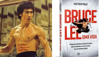 None - Bruce Lee em Operação Dragão (Foto: Reprodução) / Capa de Bruce Lee: Uma Vida (Foto: Divulgação/Editora Seoman)