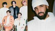 BTS (Foto: Divulgação/Instagram) e Drake (Foto: Reprodução/Instagram)