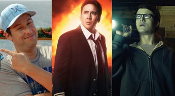 None - Adam Sandler, Nicolas Cage e Dylan Minnette protagonizam alguns dos piores filmes da década de 2010 (Foto 1: Reprodução/ Foto 2: Divulgação/ Foto 3: Reprodução)