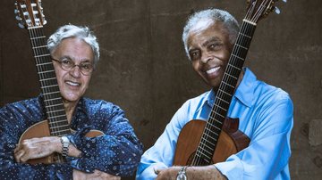 Caetano Veloso e Gilberto Gil em foto de divulgação da turnê 'Dois Amigos, Um Século de Música' (Foto: Divulgação)