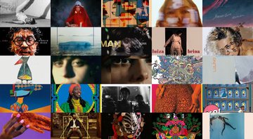 Capas dos 25 melhores discos do 2º semestre de 2019, segundo a APCA (Foto: Montagem)