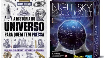 Telescópio, livros, camiseta e muitos outros itens para quem ama astronomia - Reprodução/Amazon