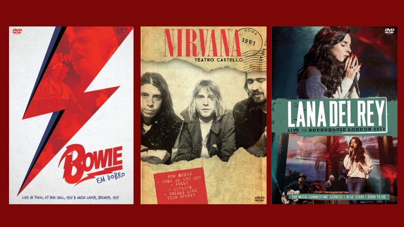 Selecionamos 11 DVDs que vão conquistar os fãs de Nirvana, The Beatles, Lana Del Rey e muito mais