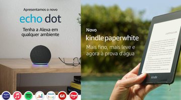 Echo Dot, Kindle, aspirador de pó robô e muitos outros itens para facilitar a rotina - Reprodução/Amazon
