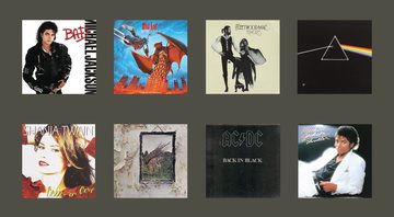 Capa dos álbuns de estúdio mais vendidos da história da música - Créditos: Reprodução / Amazon
