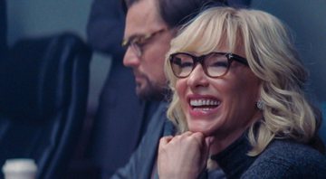 Cate Blanchett e Leonardo DiCaprio em Não Olhe para Cima (Foto: Reprodução / Netflix)