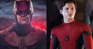 Tom Holland como Homem-Aranha (foto: reprodução Sony/Marvel) e Charlie Cox como Demolidor (foto: reprod./ Netflix)