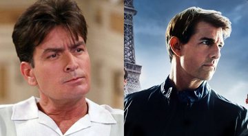 Charlie Sheen / Tom Cruise (Fotos: Reprodução / Paramount)