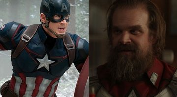 None - Chris Evans como Capitão América e David Harbour como Guardião Vermelho (Fotos: Divulgação/Marvel)
