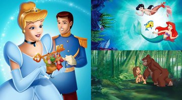 Cinderela 2, A Pequena Sereia 2 e Tarzan 2 (Fotos: Divulgação / Disney +)