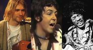 Kurt Cobain, Paul McCartney, Jimi Hendrix (foto: reprodução MTV/ AP/ BBC)