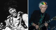 Jimi Hendrix (Foto: Bruce Fleming/AP) e Keith Richards (Foto:Sipa/AP Images)