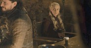 Jon Snow e Daenerys em Game of Thrones (Foto:Reprodução)