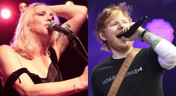None - Courtney Love (Foto: Owen Sweeney/AP) e Ed Sheeran (Foto: Ben Birchall/AP)