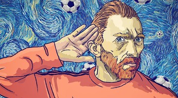 None - Van Gogh seria um bom goleiro? Fabrizio Pupazzaro acha que sim (Foto: Reprodução / Twitter)