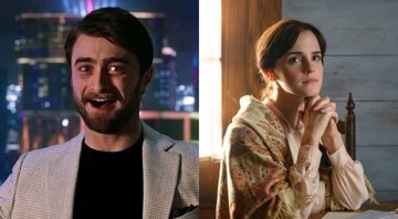 Daniel Radcliffe em Daniel Radcliffe - Truque de Mestre: O 2º Ato e Emma Watson em Adoráveis Mulheres (Foto: Reprodução via IMDb)
