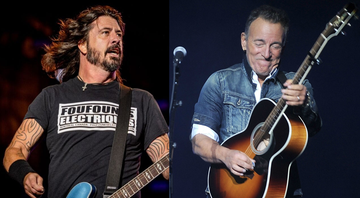 None - Dave Grohl  (Foto: Renan Olivetti/ I Hate Flash)/ Bruce Springsteen (Foto: Brad Barket/Invision/AP)