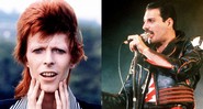 David Bowie e Freddie Mercury (Fotos: AP)