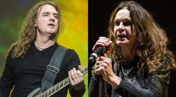 None - David Ellefson e Ozzy Osbourne (Foto1: Christophe Gateau/AP | Foto2: Amy Harris/AP)